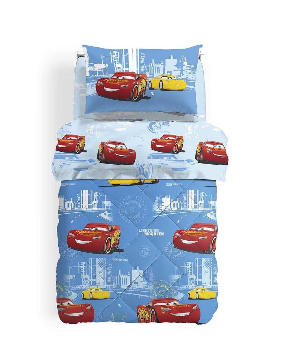 Edredon - divet para cama individual Cars 3