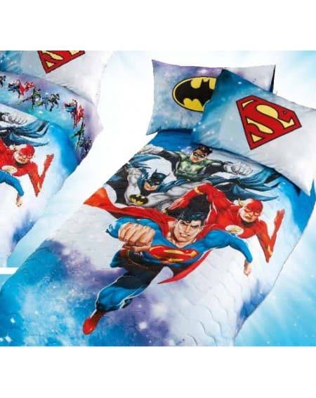 Bettüberwürfe gesteppte Superman Batman Digital Caleffi