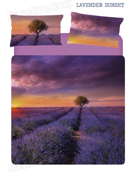 Completo Copripiumino due piazze Lavender Sunset