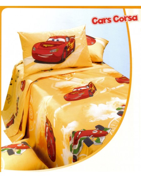 Bettüberwürfe in Panama nicht gesteppte Cars Corsa orange Bett 125 cm Caleffi