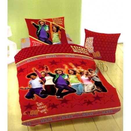 Completo Letto Singolo High School Musical Disney Copripiumino + Lenzuolo  Sotto + Federa