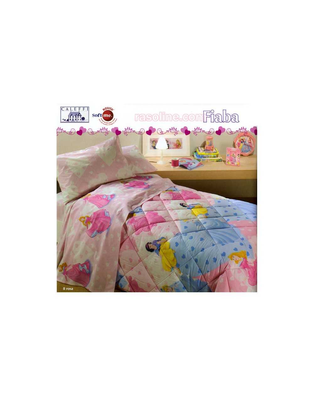 LFD Home Trapunta Letto Singolo Principesse Fiaba Disney Caleffi