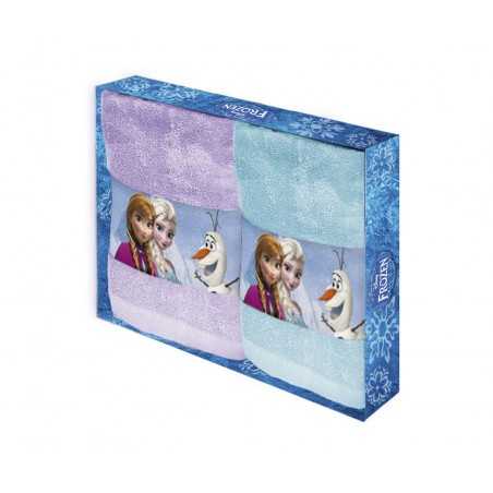 Pair of Frozen Caleffi towels box packaging