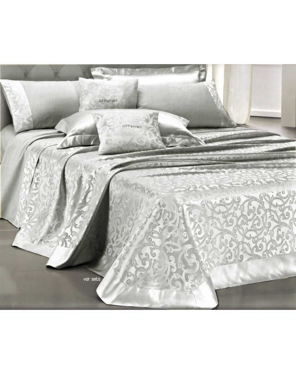 LFD Home Copriletto Jacquard Matrimoniale Copridivano Malaga Iris