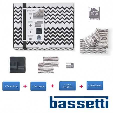 HOME in a BOX 8 pezzi gris Bassetti