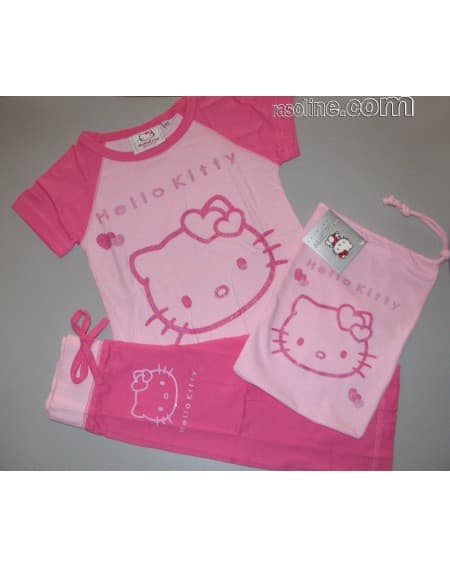 Pyjamas HELLO KITTY 4-11 ANS OUT LINE SANRIO GABEL Made in Italy