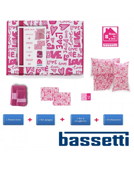 HOME in a BOX 8 pezzi pink Bassetti
