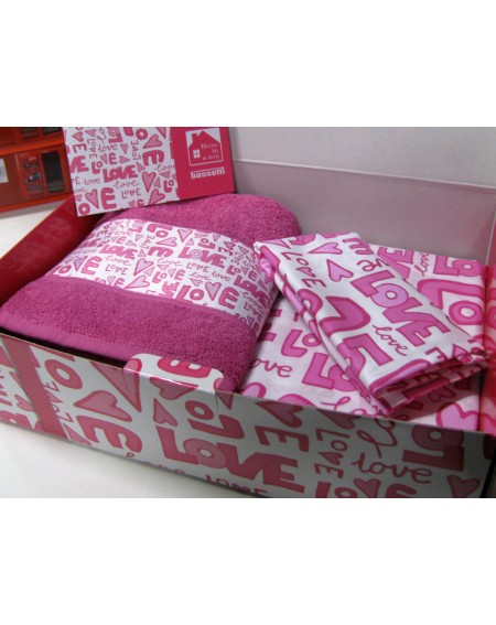 HOME in a BOX 8 pezzi pink Bassetti