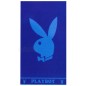 Playboy Bunny Strandtuch (Velours-Strandlaken) mit den Maßen 90 x 170 cm blau