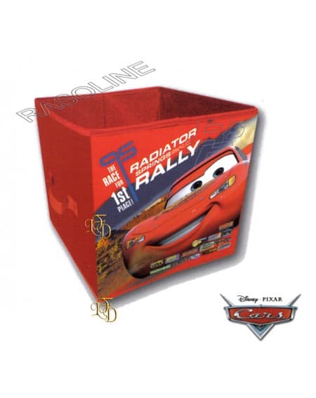 Scatola Saetta - Cars Contenitore Pieghevole Tnt Disney