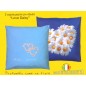 Set Due Federe-Copricuscni Love Daisy Bassetti Azzurro