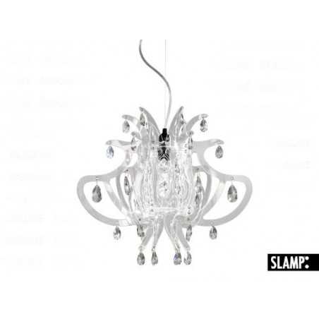 Lampada Sospensione Lillibet Mini Trasparente Slamp Con 42 Cristalli