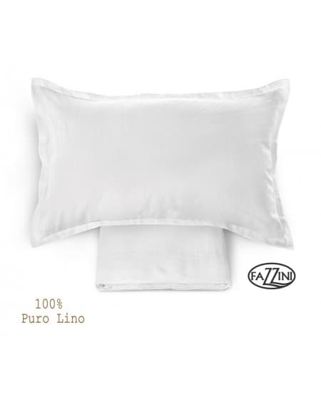 Flat sheet linen 100% white Blow SOFFIO