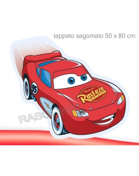 Tappeto Scendiletto Saetta Cars Sagomato 50X80Cm Disney