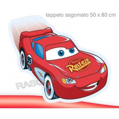 Tappeto Scendiletto Saetta Cars Sagomato 50X80Cm Disney