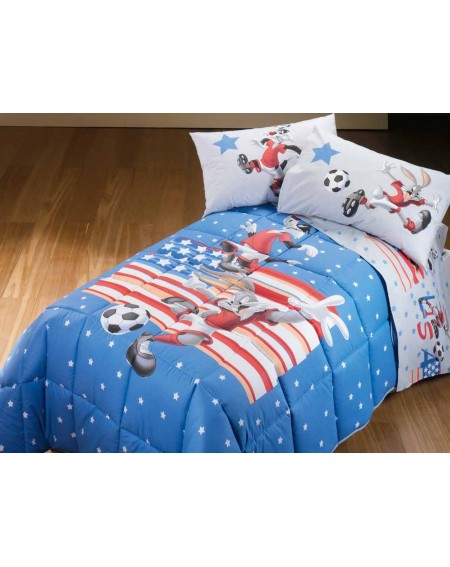 LFD Home Completo Lenzuola Letto Singolo Bugs Bunny SPORT