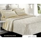 Couvre-lit Double en tissu coton Jacquard Beige