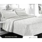 Colcha cama matrimonial algodón Jacquard Blanco