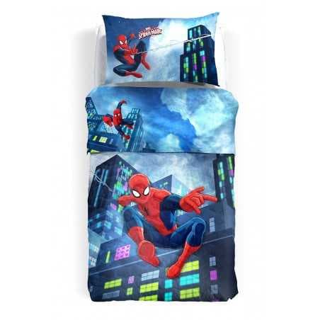 Parure de lit pour lit 1 personne Set Draps Spiderman
