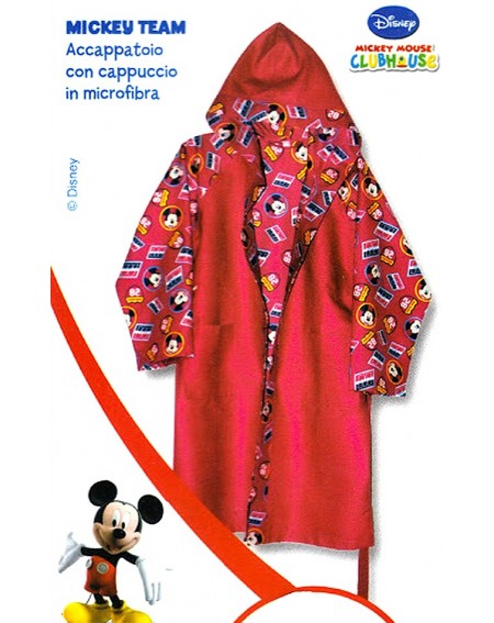 Accappatoio In Microfibra Topolino TEAM Mickey Caleffi Disney