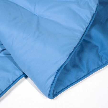 Scaldotto Modern Caleffi Kim double face in microfibra bicolore blu azzurro