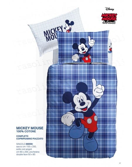 Duvet Set single bed Mickey Mouse Disney