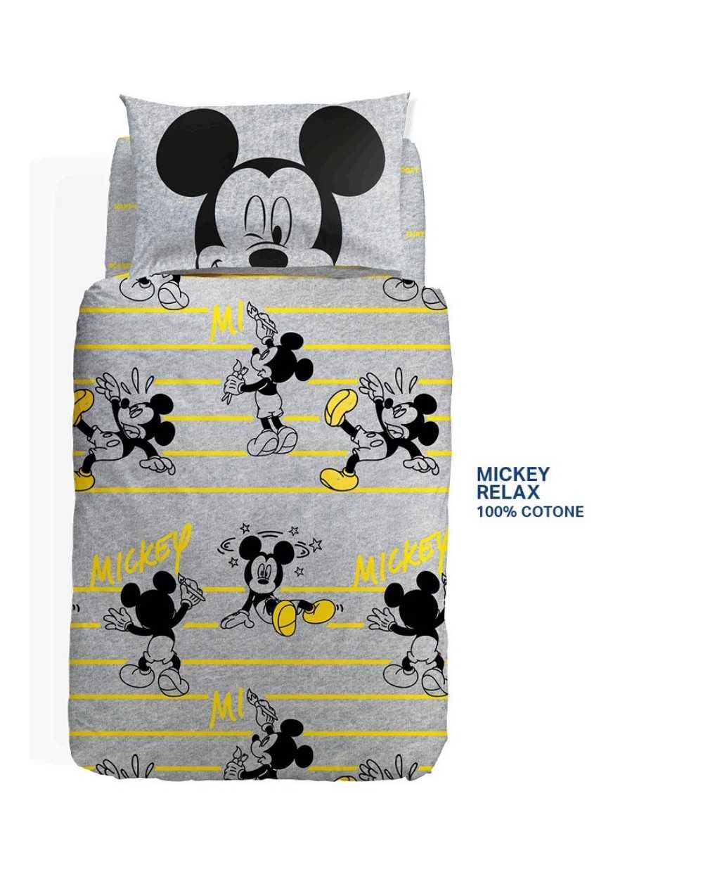 Duvet Cover Set 200 x 200 cm Mickey Mouse