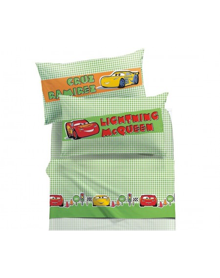 Duvet Set - a fitted sheet, duvet cover SINGLE BED Cars Piston Cup