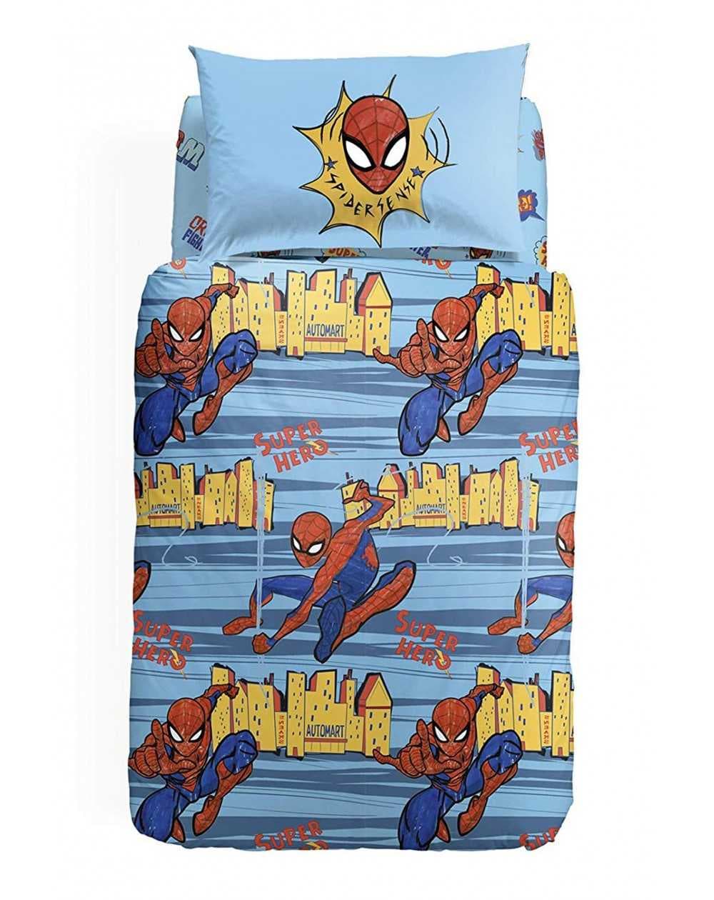 Bettbezug, Bettlaken Spiderman Warriors