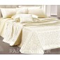 Tagesdecke für Doppelbett Jacquard " IRIS " Ivory