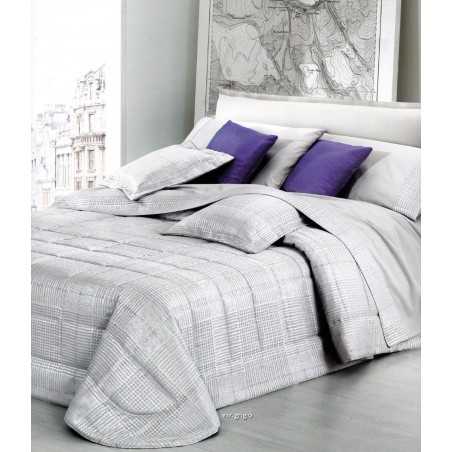 Gray Scottish Double Quilted Bedspread GFF Gray Scottish Double Quilted Bedspread GFF