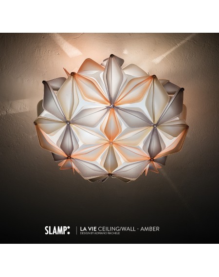 Lampada da parete o soffitto Applique La Vie Amber SLAMP