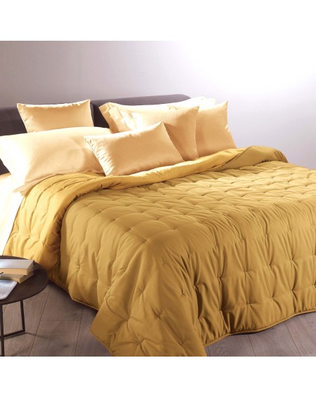 Winter Quilt Comforter Modern Double face Gold Caleffi 260x260cm