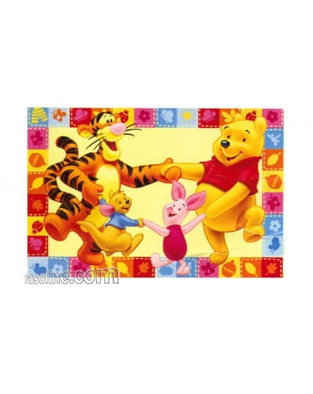 Tappeto Winnie The Pooh e Amici Girotondo Misure 170 x 100 cm