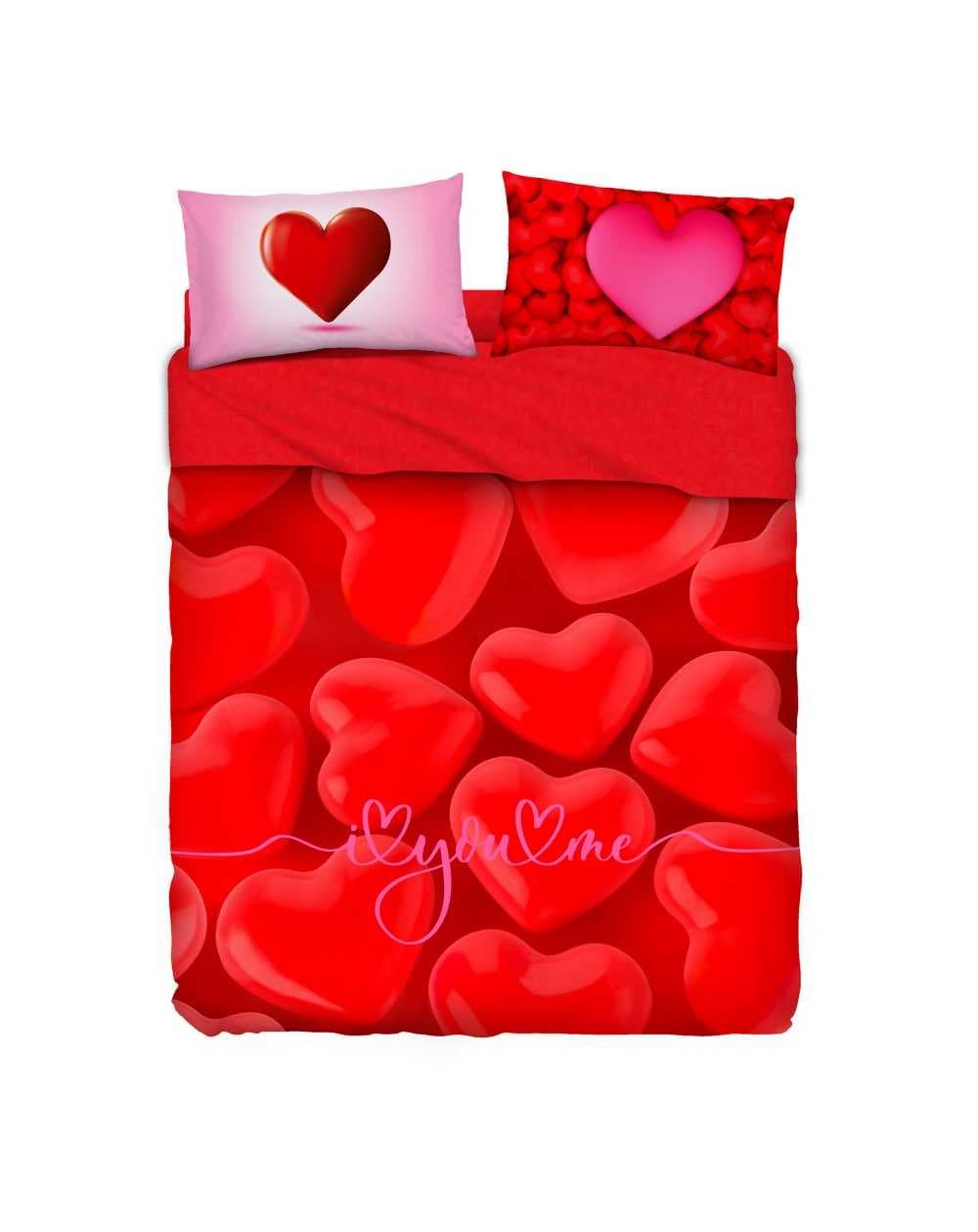 Double Bed Size sheet set SHINY HEART Bassetti