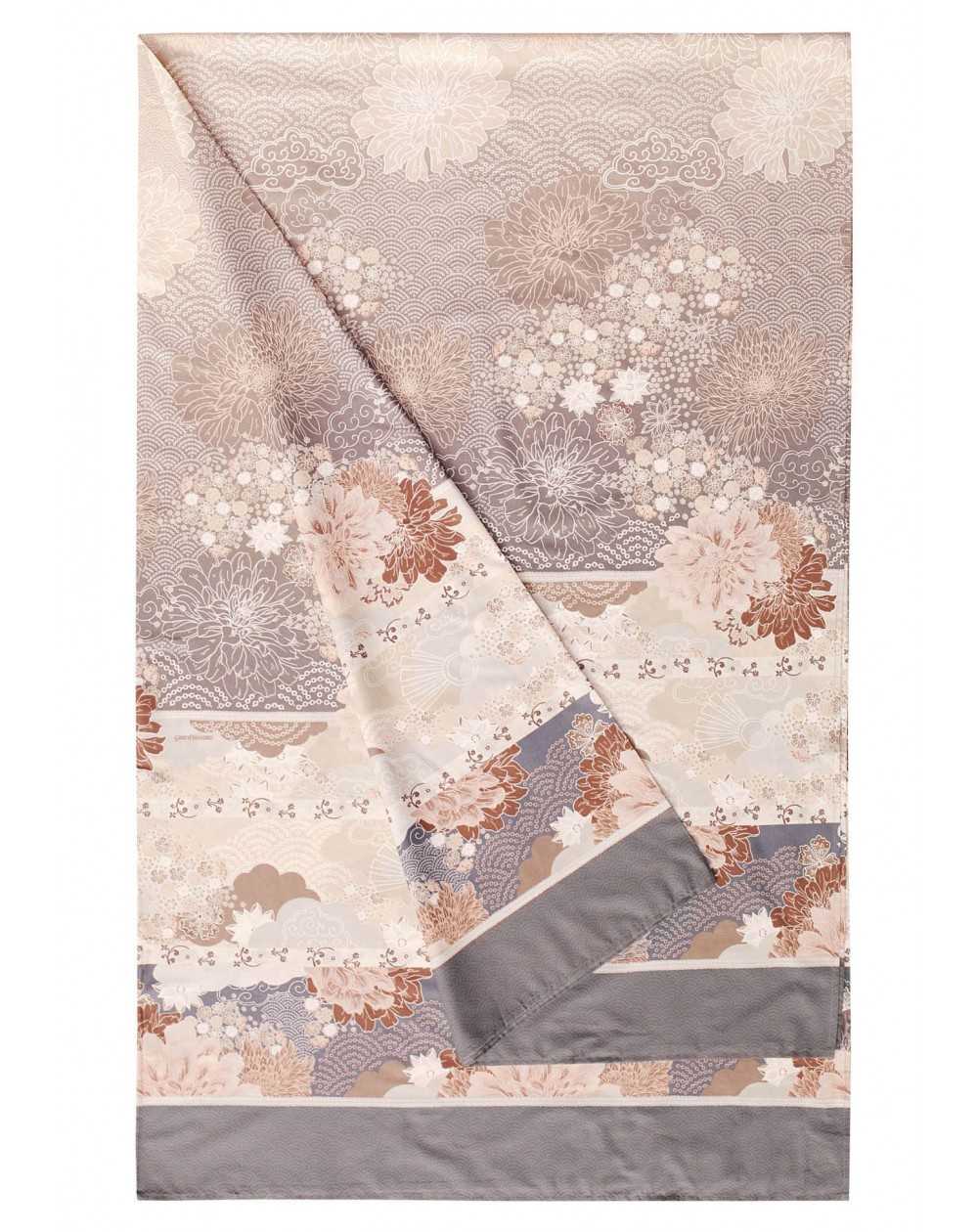 Telo Arredo Copridivano-Copriletto Madama Butterfly beige Granfoulard  Bassetti 180 x 270 cm