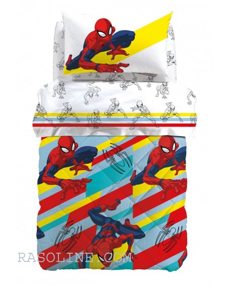 Spiderman Color Comforter / Duvet Single bed