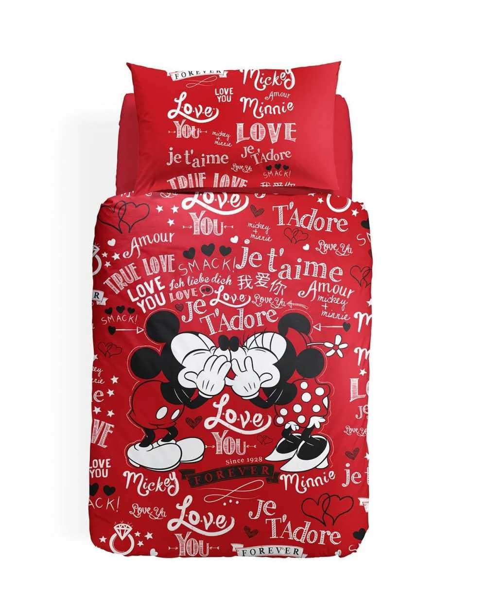 Minnie Mouse Panel Duvet Cover and Pillowcase Set