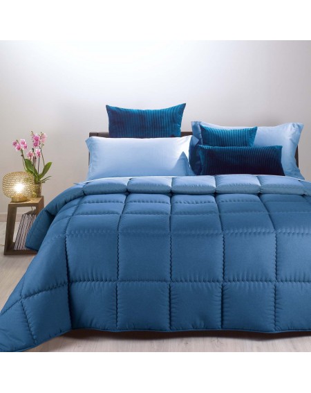 Winter Quilt Comforter Modern Double face bluette Caleffi 220 x 265 cm
