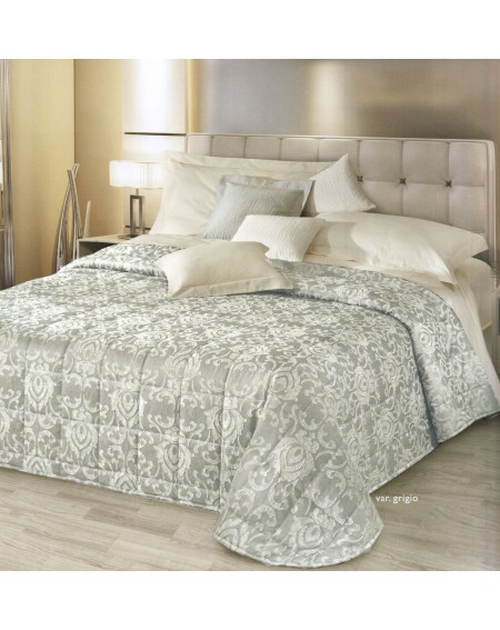 Beadspread bed-cover in satin jacquard Augusta