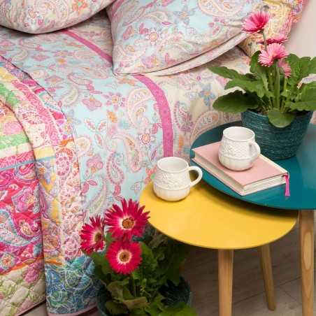 Mid-season quilted bedspread in cotton Gioia Multicolor