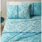 Gioia Light Blue Sheets Set For Double Bed - Caleffi