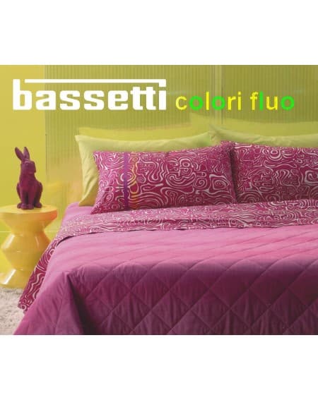 Single Bed Sheet Set OP ART fuchsia Bassetti
