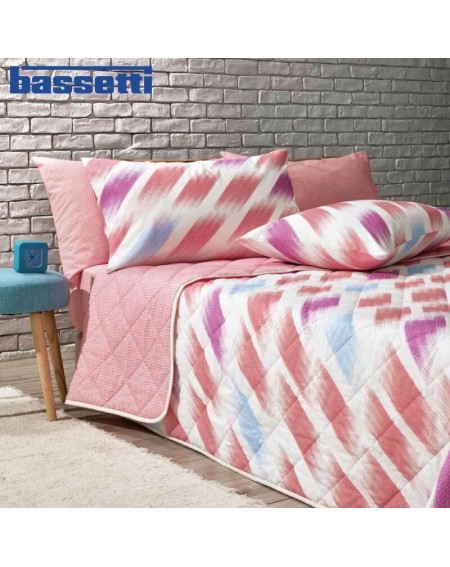 Parure de lit pour lit 1 personne Set Draps Slating Bassetti