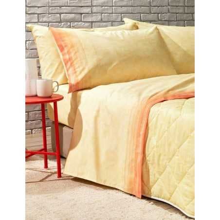Juegos de sábanas para cama individual Lint amarillo Bassetti