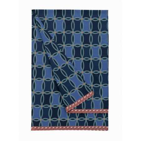 Foulard de decoración Zucchi collection 180 x 270 cm Cameo Azul