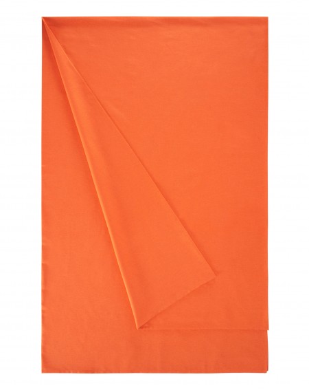 Zucchi Emotion Foulard Sofaüberwurf Bettüberwurf 270 x 270 cm Easy Chic Leineneffekt Orange