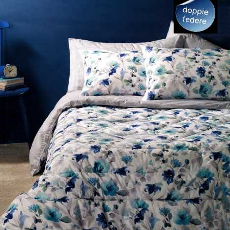 Duvet cover King Size Bed Flowery Blue Zucchi