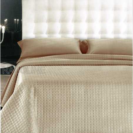 Gesteppte Bedcover Double Toupe gesteppte Bett aus reiner Satin Baumwolle "Ines"