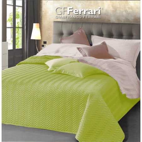Beadspread bed-cover Clio Green - Ivory